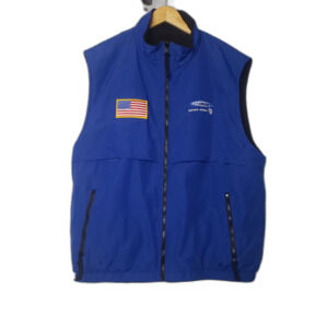 Port Athroity Atamian Honda VW Reverible Fleece Vest Mens Size XL